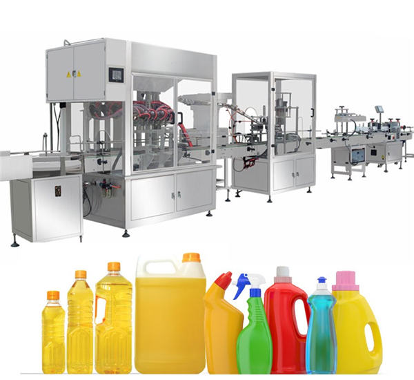 Gravity Bleach Filling Machine, Bleach Filling արտադրական գիծ