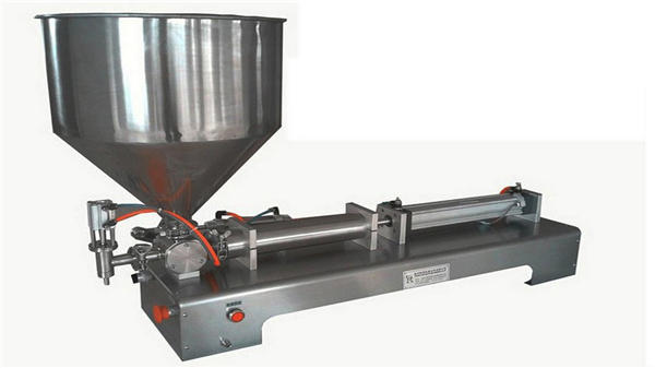 Մեկ գլխի կիսամյակային ավտոմատ ուղղահայաց մածուկով լցոնման մեքենա 